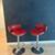 Modern beautiful red/ burgundy countertop dining stools/ chairs 1 thumbnail