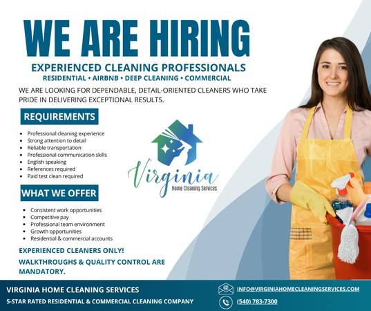 Professional Cleaners Needed | $20–30/Hour 1