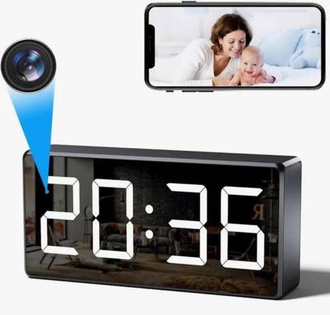 Hidden camera alarm clock 1
