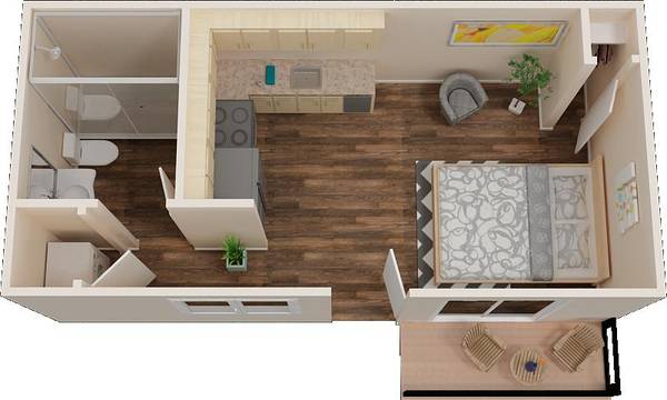 $1,375 / 265ft2 - Effortless Commute, Elegant Living Studio/1 BA (W. El Camino Ave.)64043837663875123