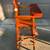 Vintage Wooden Doll High Chair and doll crib 6 thumbnail