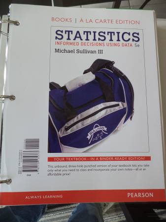 5E Complete College Statistics Text Book 1