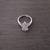 Reduced! Silver Ring With 13 Cubic Zirconia Diamonds Size 5 4 thumbnail