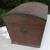 Antique Small Wood Domed Lid Trunk 2 thumbnail