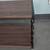 Wooden Coffee Table, Chain Link Legs, Dark Brown 6 thumbnail