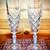 Set of Dauphine Vintage 8” French Crystal Champagne Flutes 2 thumbnail