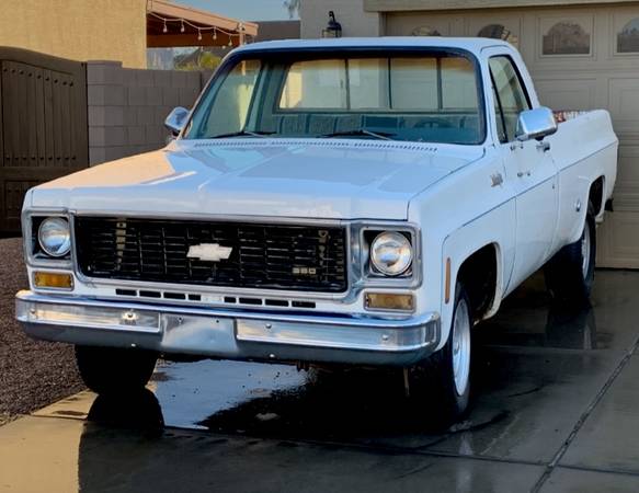 1974 Chevy TRUCK SquareBody ORIGINAL V8 AT A/C PS PB NO rust! 1 Owner 1