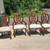 5 ft round glass table with 4 chairs 2 thumbnail
