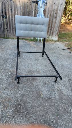 twin bed frame with bed rails 1