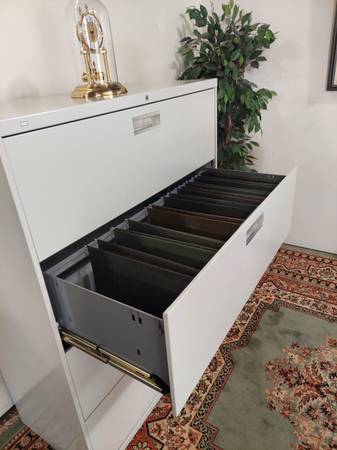 LIKE NEW 42" HON 4 DW. LATERAL FILE CABINET 1