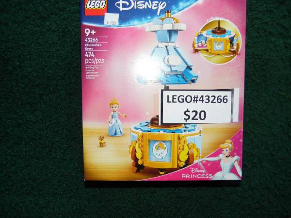 LEGO: Disney Cinderella's Dress Set #43266 --New in Box-Half Price-- 1