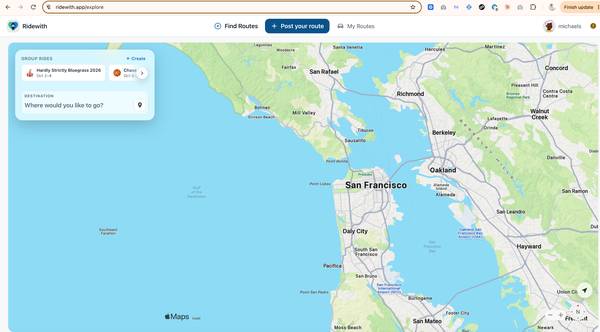 Ridewith Offering Rideshare credits with carpooling