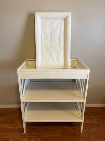 White Changing Table and Pad - OBO 1