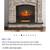 Stylish Electric Fireplace – Faux Sandstone & Coffee Oak – Like New! 3 thumbnail