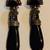 Vintage ND Black Oynx and Marcasite Sterling Dangle Earrings 1 thumbnail