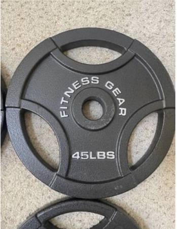 Brand New! Olympic Weight Plates (Pair of 45s) - $99 (Alpharetta/Johns Creek)63441254812803121