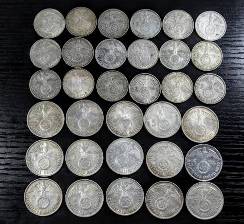 WW2 Germany Third Reich Silver Coins 1