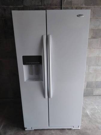 White Side By Side Fridge 1