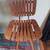 Vintage Slatted Wood Swivel Chair 1 thumbnail