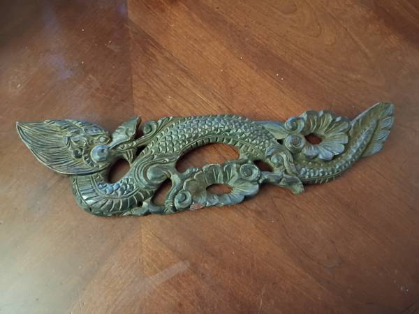 Vintage Wood Carving of Chinese Dragon 1