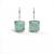 Chalcedony Stone Square Drop Sterling Silver Earrings 3 thumbnail