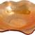 Jeannette Carnival glass Marigold Iridescent Ruffled Bowl 1 thumbnail