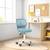 Homy Casa · Carnation Office Blue Chair – Cozy Corduroy Upholstery 2 thumbnail