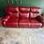 Maroon electric leather couch…. Manual love seat 5 thumbnail