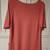 Ladies Melon Colored Versailles Short Sleeve Blouse 2 thumbnail