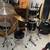 SP BLACK COMPLETE DRUMS DRUM SET CYMBALS SNARE HI-HAT 5 PIECE NICE 2 thumbnail