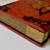 Antique Japanese Red Lacquered Hand-Painted Birds Cover Photo Album 5 thumbnail