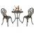 Christopher Knight Outdoor Vintage Style Cast Aluminum Bistro set 1 thumbnail