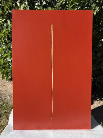 "MATCHSTICK" Mesmorizing Simple Oil Painting, Great Color, Canvas 2004 1