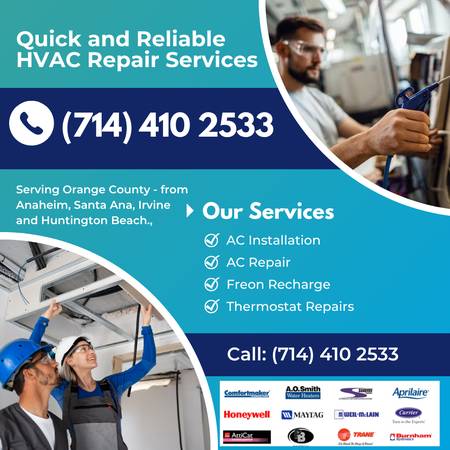 Anaheim A/C Repair – Fast, Local HVAC Techs – (714) 410 2533 1