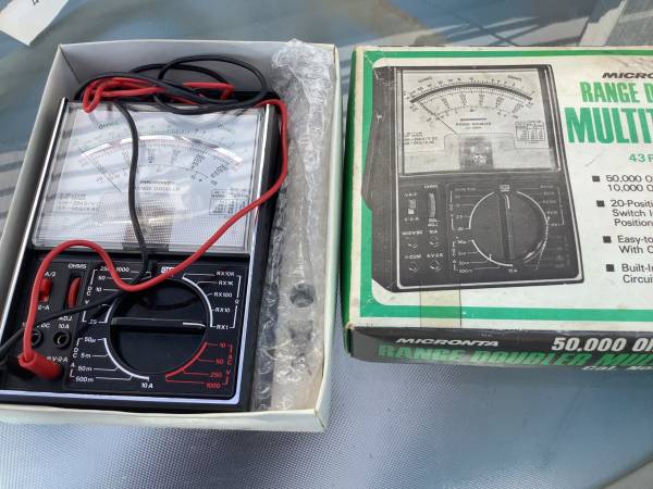 Micronta 50,000 OHMS/VOLT DC Range Double Multitester 1