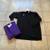 598835991203 ~ V- Neck Plus Size Sweaters (3X) Black Purple New w/Tags 1 thumbnail