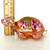Lenox Exclusive FENTON TURTLE Pink Iridescent w/ Violets  MINT 8 thumbnail