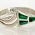 Vintage TAXCO 950 Silver Malachite Wrap Bracelet 49.4 Grams Size 6 1/2 1 thumbnail