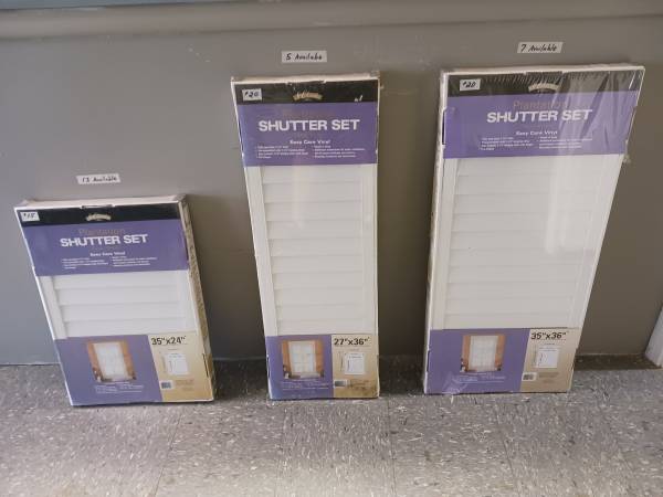 New Plantation Shutter Sets 1