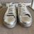 PRADA WOMENS SILVER LEATHER SNEAKERS Sz 39 US 8.5  9 6 thumbnail