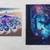 2 completed diamond painting canvases Butterfly Night & Ocean Goddess 1 thumbnail