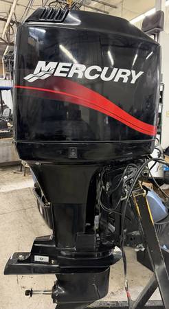 2001 Mercury 125hp two stroke oil inject long shaft/25" remote/tiller 1