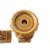 1990s Large Umber Yellow Ceramic Pillar Candle Holders- a Pair 3 thumbnail