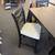 Black counter height dining table set with 4 stools 2 thumbnail