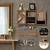 NEW Sunix Rustic Wooden Jewelry Organizer Wall Mounted Holder 10 thumbnail