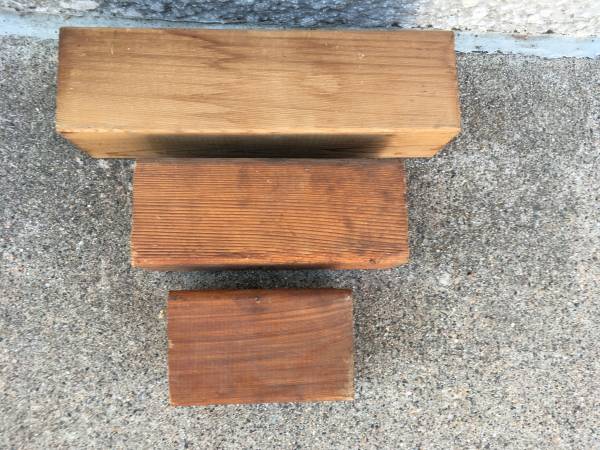Cedar 4"x4" cut off pieces about 1 foot 1