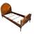 Pair of Twin Size Victorian Style Curved Walnut Bed Frame 3 thumbnail