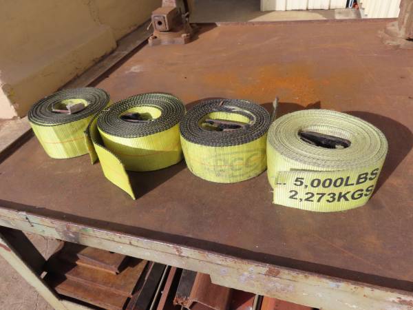4 Each 5000lb Cargo Straps 1