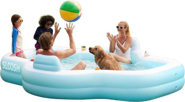 FREE Sloosh Tanning pool (used 2 months) and large tarp 1