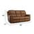 FLEXSTEEL TRIPLE POWER RECLINING SOFA IN CARAMEL COLOR 2 thumbnail